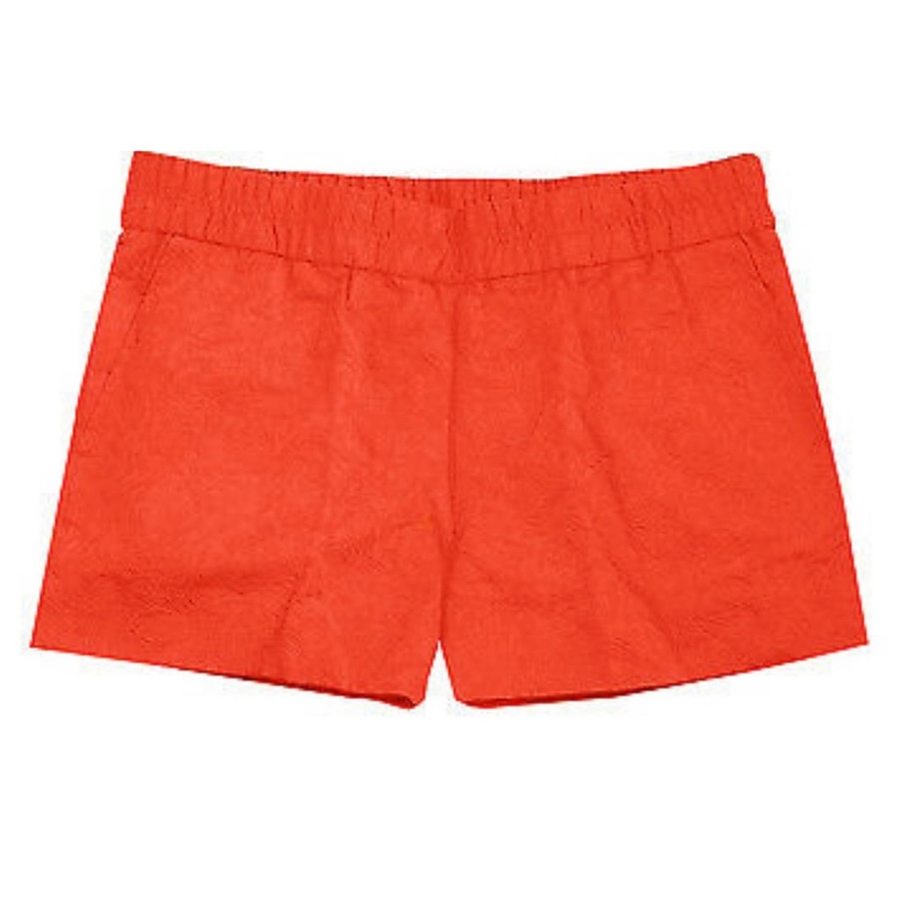 J. Crew 3" Floral Jacquard Boardwalk Pull-on Shorts in Fiery Sunset